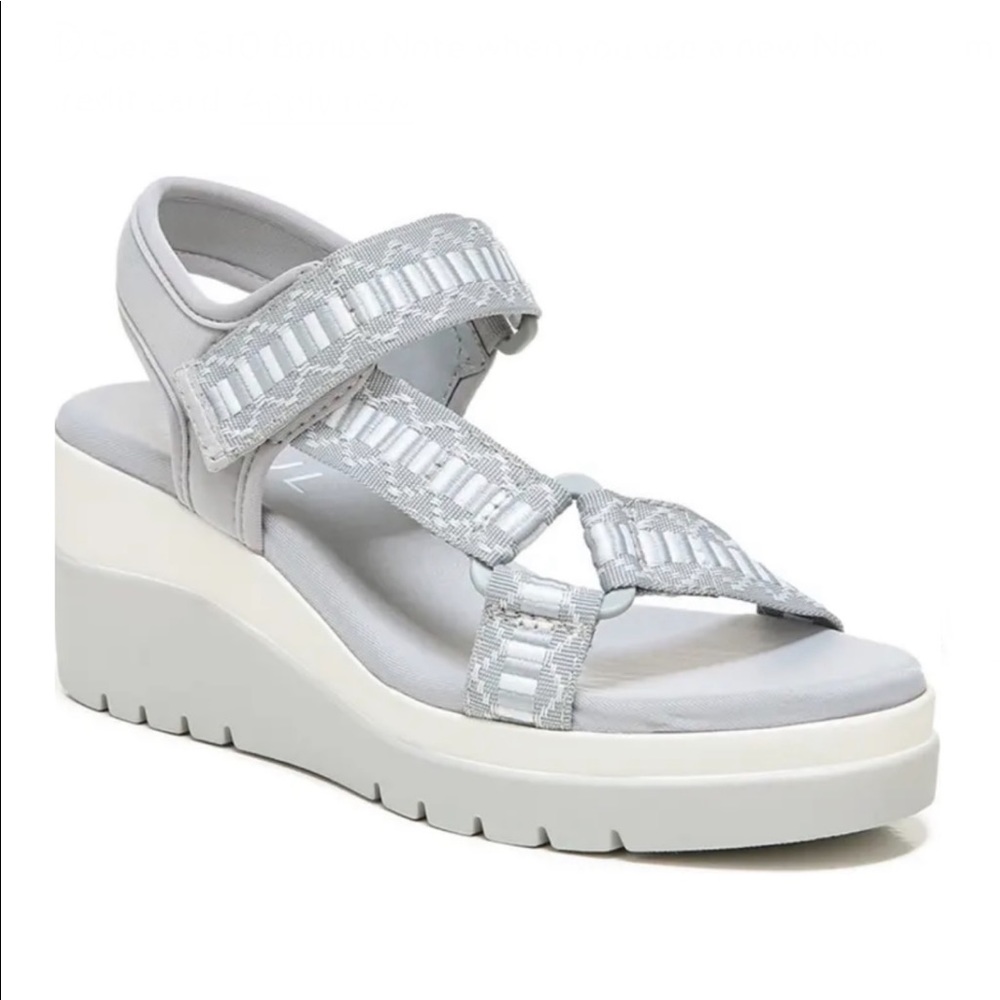 Soul Naturalizer Blue Calm Glitz Platform Wedge Sandal